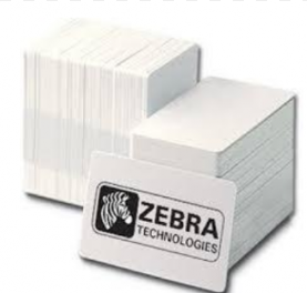 Zebra White  PVC cards, 30 mil 
