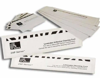 Zebra ZXP Series 7 Print Station and Laminator Cleaning Kit (Includes 12 feeder, print path and laminator cleaning cards, 12 cleaning swabs, and 3 adhesive cleaning car